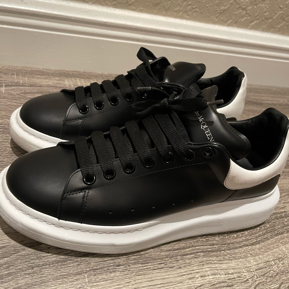 Alexander Oversized Leather Platform Sneakers